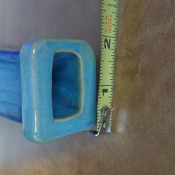 Gallant 1961 signed Vintage Blue Pottey Vase - Picture 7 of 7